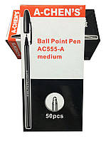 Ручка кулькова чорна АС555-А