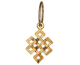 Підвіска - кулон унісекс срібна Вузол Довголіття, фото 2