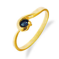 Золоте кільце із сапфіром 0,20 каратів