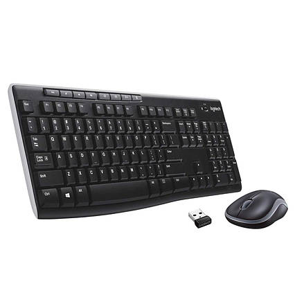 Беспроводная клавиатура и мышь Logitech MK270 французская, б/у, фото 2