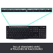 Беспроводная клавиатура и мышь Logitech MK270 французская, б/у, фото 2