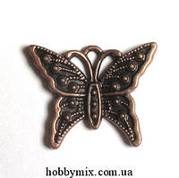 Метал. підвіска "метелик" мідь (2,5х2 см) 8 шт. в уп.