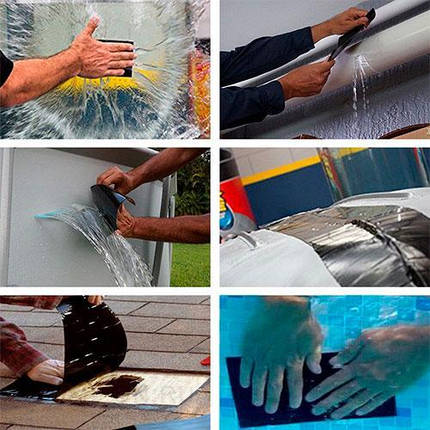 Водонепроникна стрічка Flex Tape 5515, 10 см, фото 4