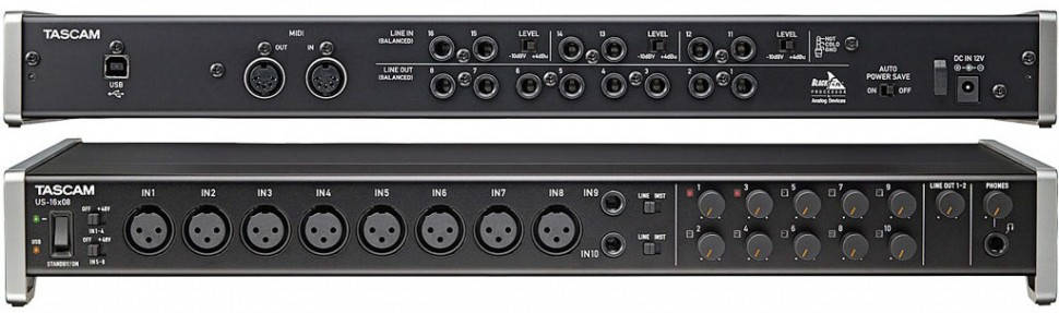 Аудіоінтерфейс Tascam US 16x08, фото 1