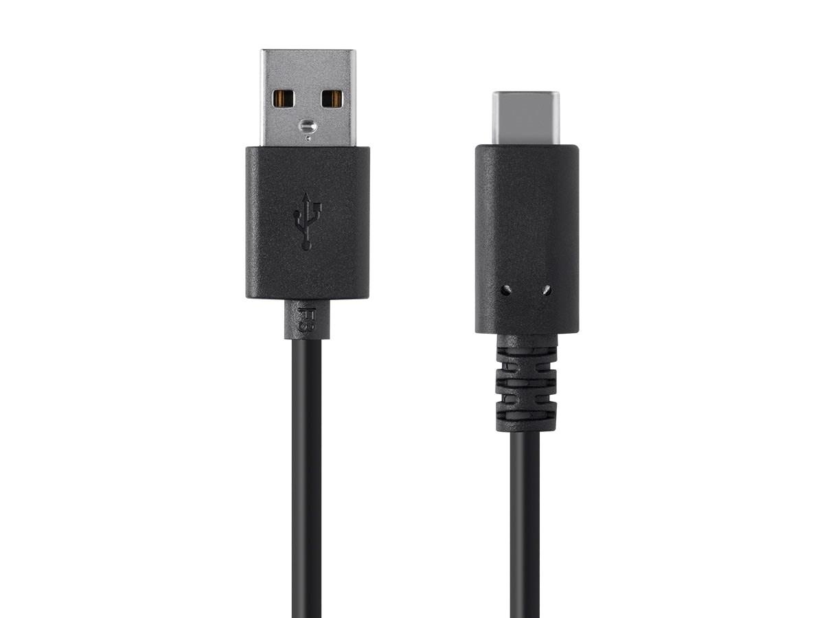 USB дата-кабель, USB тип-C, USB тип A, чорний