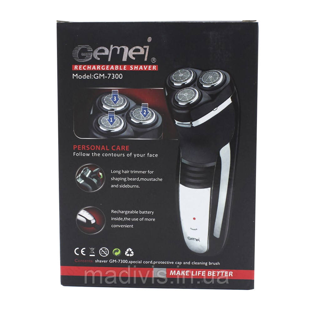 Електробритва Gemei GM-7300