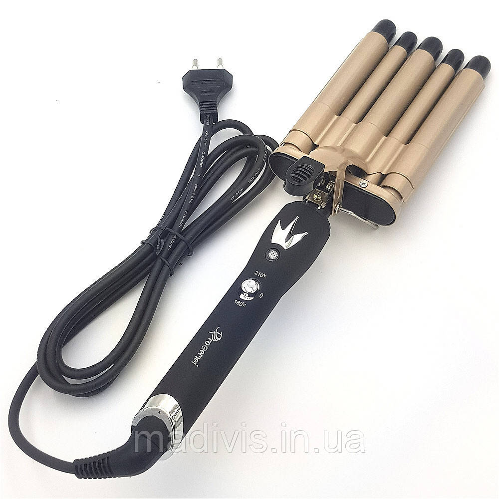 Плойка п'ять хвиль Gemei GM-2933, фото 1