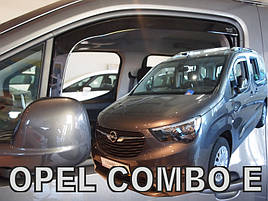 Дефлектори вікон (вітровики) OPEL COMBO E 4D/5D LOV 2018+ (вставні, 2 шт) (HEKO)