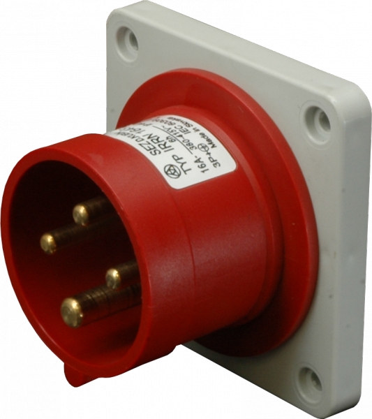 Вбудована Вилка пряма, IRRN 3243, IP44 (32A, 400V, 3P+PE) SEZ, фото 1