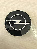 Колпачки заглушки в литые диски Opel/Опель 64/59/11 мм. 09 09 127 953 GD Черные/Хром
