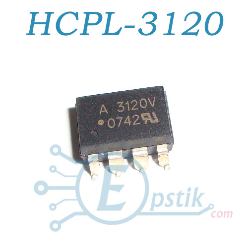 HCPL-3120, оптопара транзисторна, SMD8