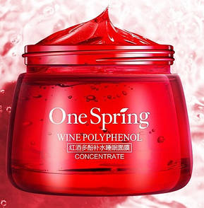 Нічна оновлювальна маска з червоним вином One Spring Polyphenols Hydrating Sleeping Mask 120 g