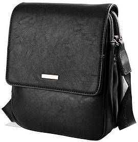 Чоловіча сумка David Jones 22x18x9 см Чорна (5984-2)