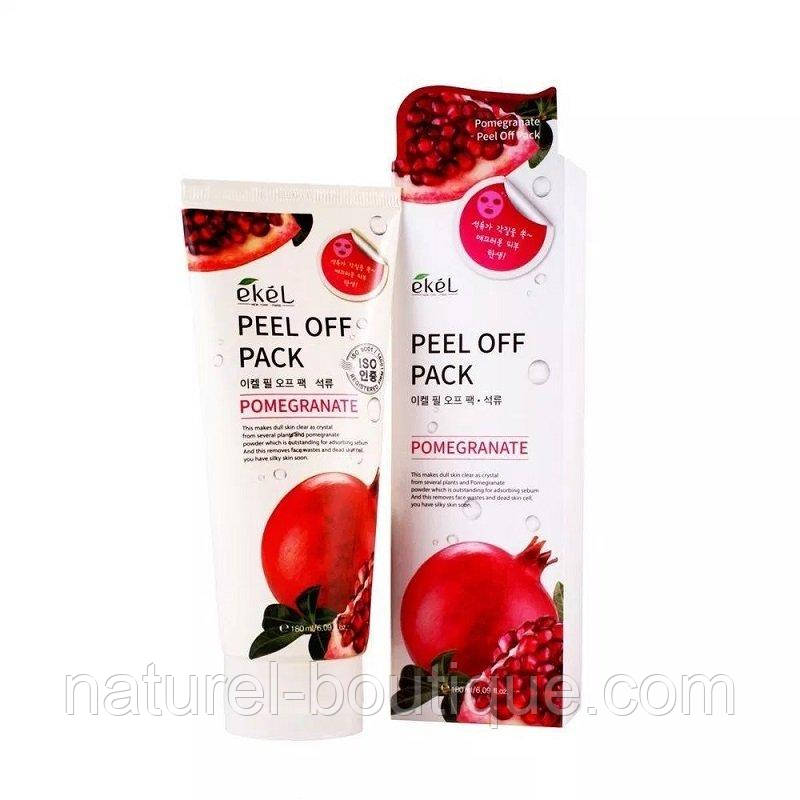Маска-плівка Ekel Peel Off Pack Pomegranate з екстрактом 
граната
