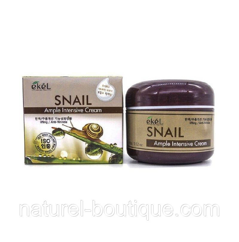 Крем для обличчя Ekel Snail Ample Intensive Cream з екстрактом
муцину равлика
