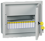 Розподільчий щит 12 модулів металевий 265х310х120мм IP31 вбудований з замком [MKM14-V-12-30-T] ЩРв-12 UEC TITAN 3