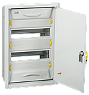 Розподільчий щит 24 модуля металевий 460х310х130мм IP31 вбудований з замком [MKM15-V-24-31-ZU] ЩРв-24з-0 36 UEC