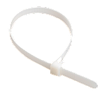 60х2.5мм Кабельна стяжка (хомут) нейлон білий (100 шт.) [UHH31-D025-060-100] UEC