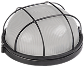 Світильник нпп 1302 круг з решіткою 60Вт ip54 чорний [lnpp0-1302-1-060-k02]