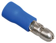 Ізольований наконечник (вилка) 1.5-2.5кв.мм. синій (100 шт.) [URP20-D25-D23-4] РшИп 2-5-4 UEC