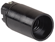 Патрон E14 підвісний 54х28mm карболітовий чорний [EPK20-04-01-K01] Пкб14-04-К01 UEC