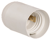 Патрон підвісний E27 пластик білий [EPP10-04-02-K01] UEC Ппл27-04-К02