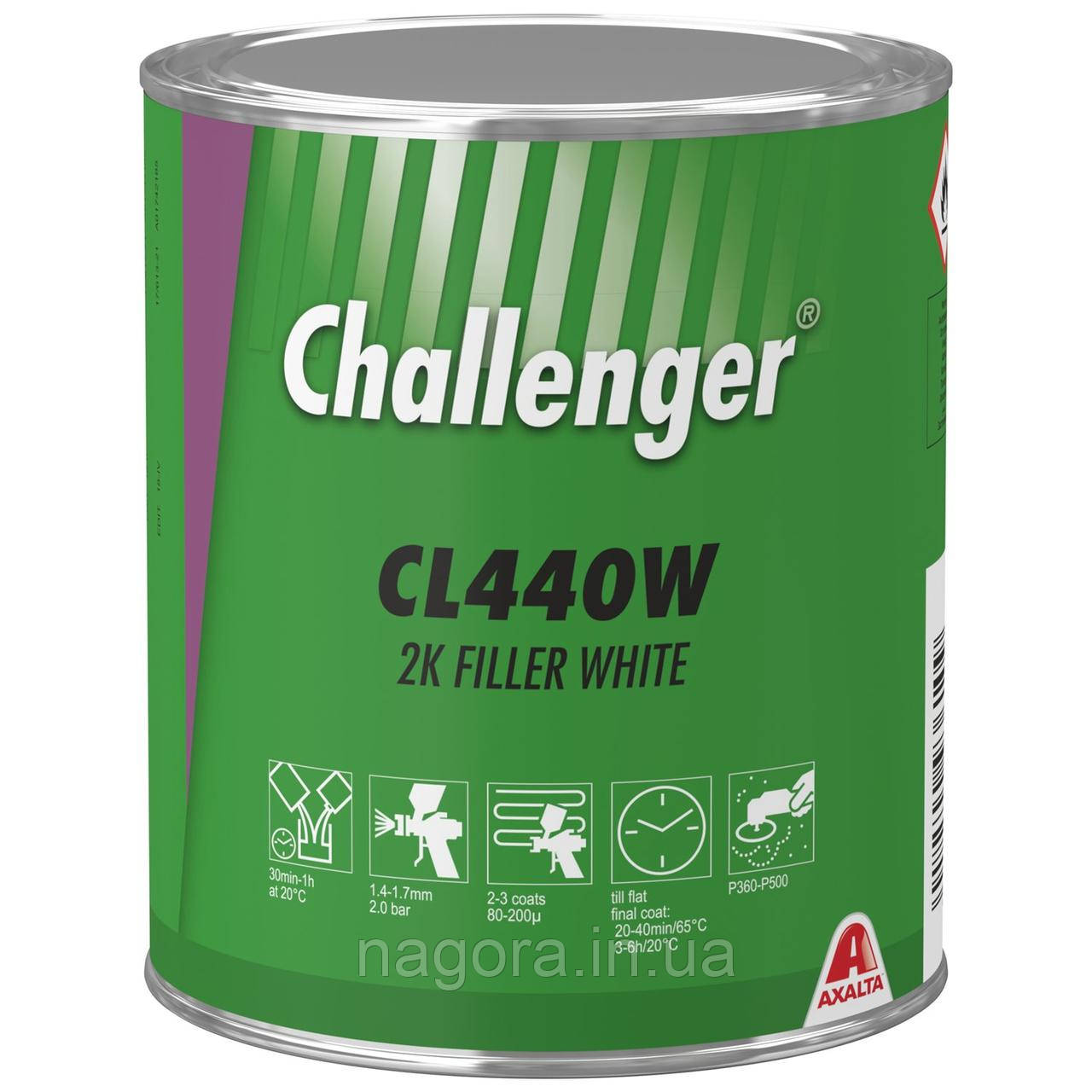 Ґрунт-наповнювач Challenger CL440W White (1 л)