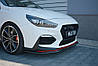 Спліттер Hyundai I30 N (17-20) тюнінг обвіс елерон губа (V2), фото 2