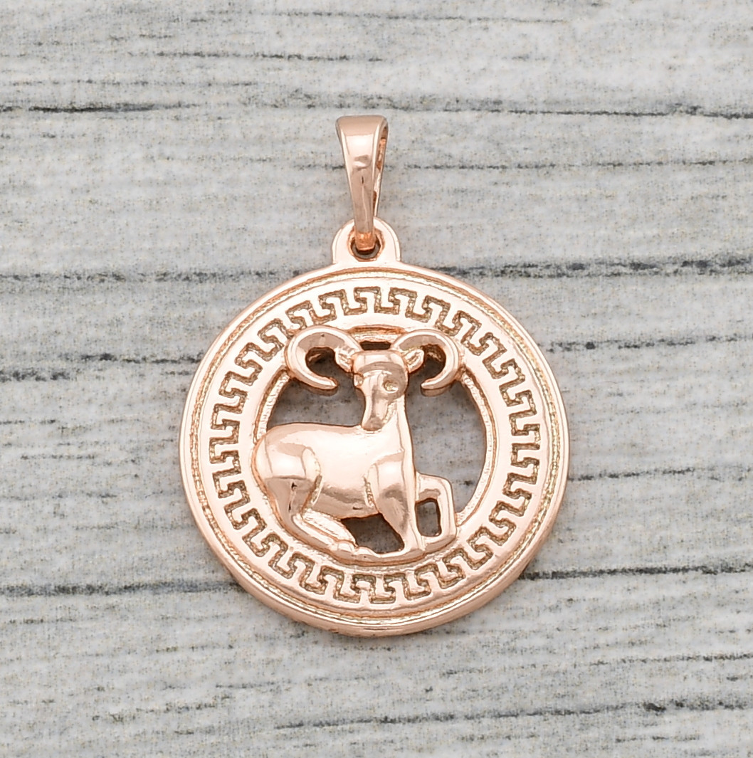 Знак зодіаку Овен 80751 розмір 26х20 мм позолота РО, фото 1