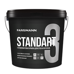 Farbmann Standart 3 матова стійка до миття латексна фарба 2,7 л А