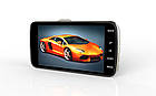 Автомобільний відеореєстратор DVR CT503 з 4,0-дюймовим HD екраном 2 камери, фото 4