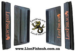 М'які накладки LionFish.sub для Плечових Ременів Баулів, сумок для спорядження, Рюкзаків, чохлів із ПВХ. ЧОРНІ