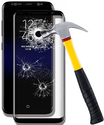 Захисне скло з рамкою 2,5 D-3D Frame для Samsung J610 Galaxy J6 Plus 0.30 мм, фото 2