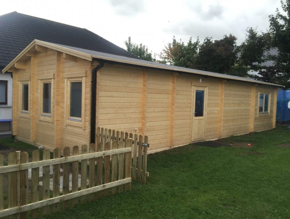 Будинок з термобревна 60 м2. Будівництво будинків з термобруса в Україні Thermo Wooden House 080