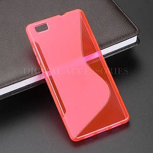 Силіконовий чохол Duotone для Huawei P8 рожевий