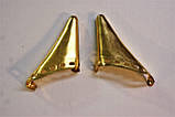 Носики золото (прикраса на носок жіночого взуття) №007, фото 2