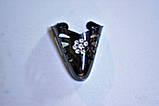 Носики чорні (прикраса на носок жіночого взуття) №014, фото 2