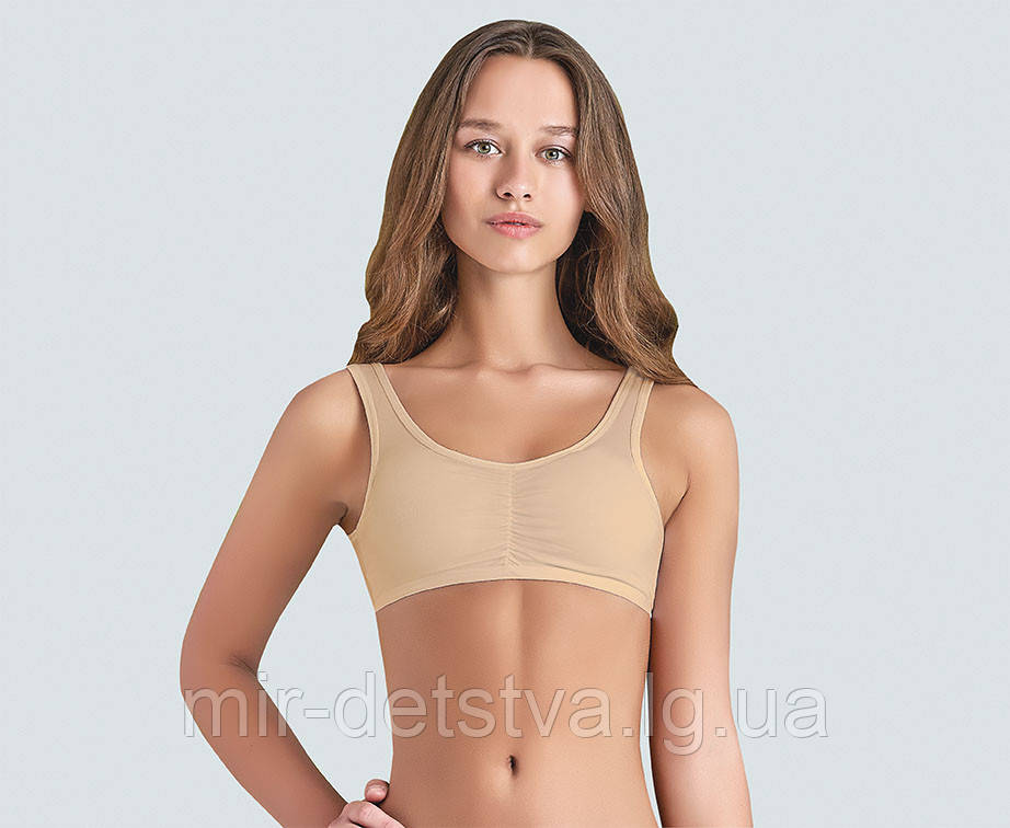 Топік для дівчинки TM Baykar, Туреччина гуртом. Розмір 7 (170-176 см) беж