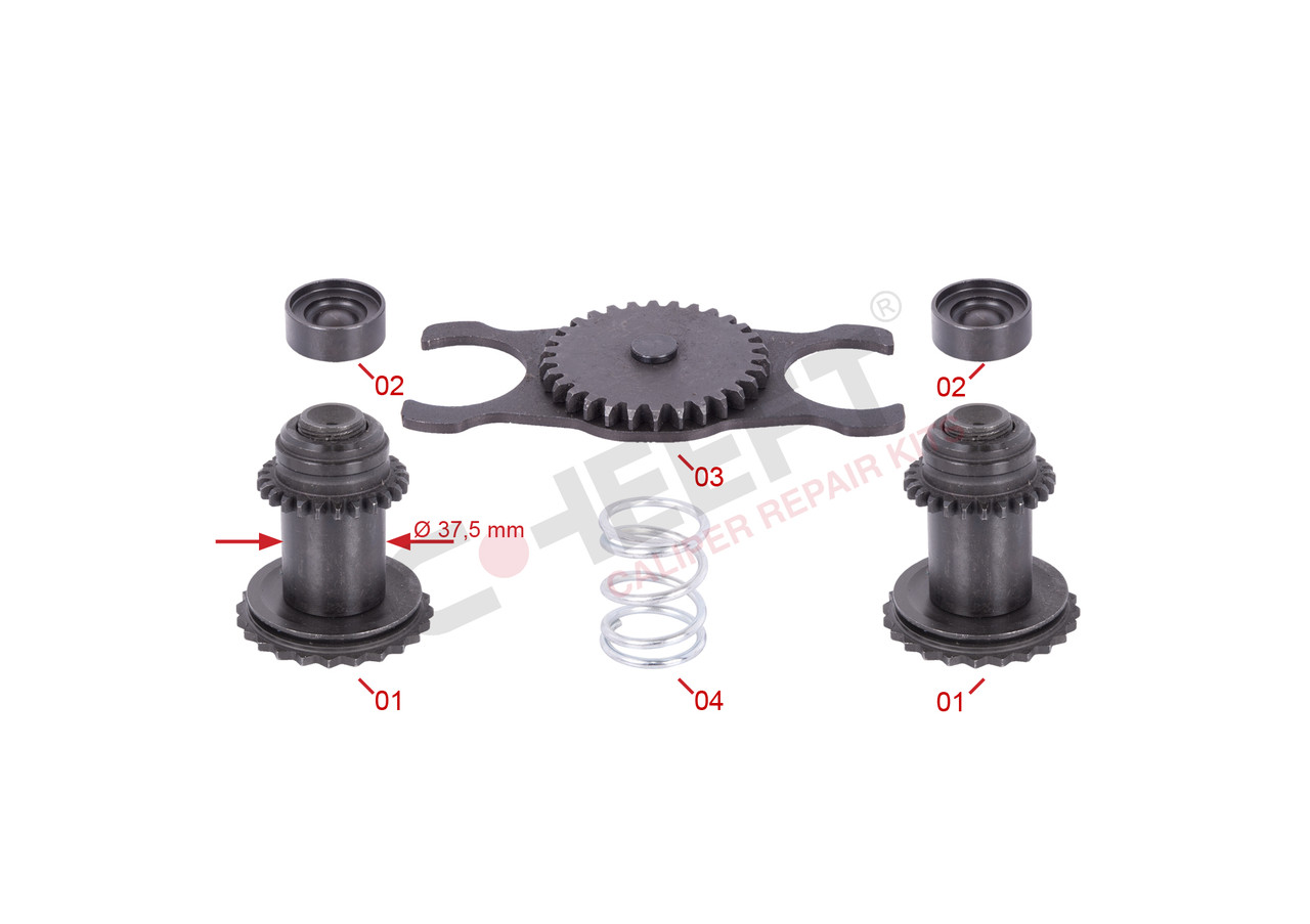 Ремонтний комплект супорту MERITOR код: CFT2218, фото 1