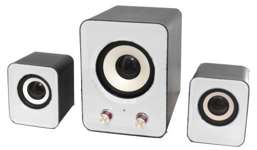 Комп'ютерні колонки F-202, білі., фото 1