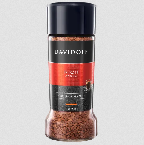 Кава розчинна Davidoff Rich Aroma 100г в скляній банці. Швейцарія, фото 1