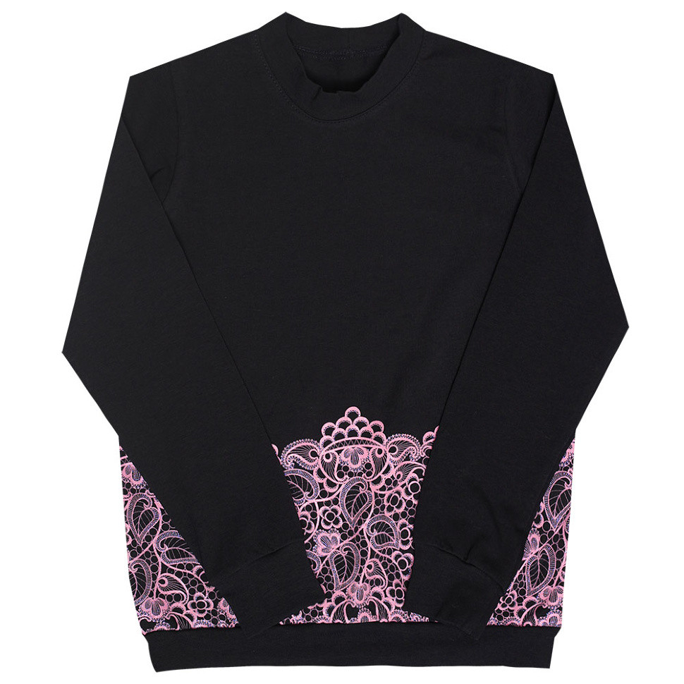 Светр дитячий для дівчинки GABBI DG-19-2 Мереживо Рожевий на зріст 122 (11762)