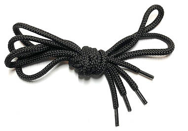 Шнурки Чорний круглі 90см 5мм Kiwi