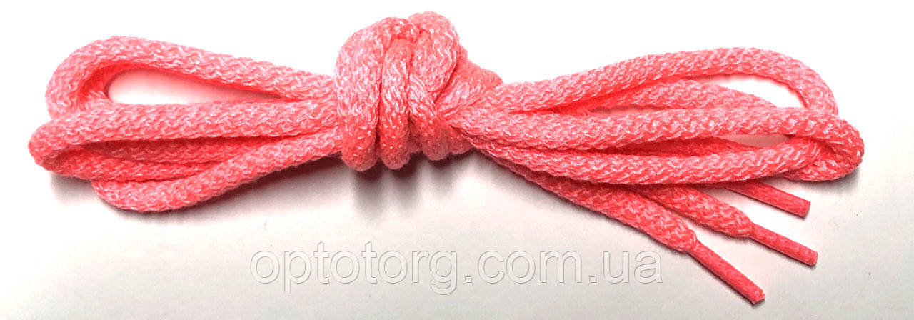 Шнурки Рожевий круглі 120см 5мм Kiwi