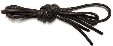 Шнурки Темно коричневий пропитаные круглий 200см 4,0 мм Kiwi