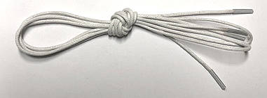 Шнурки Білі просочені круглі 90см 2мм Kiwi