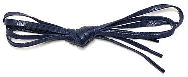 Шнурки Синій пропитаные плоскі 60см 5мм Kiwi