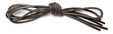 Шнурки Темно коричневий пропитаные круглий 80см 3,0 мм Kiwi