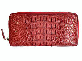 Гаманець жіночий зі шкіри Крокодила 19,5x10x2,5 см 1020. ZAM 11 T Red