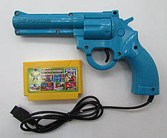 The Punisher пістолет для ігрової приставки Dendy 8-bit вузький роз'єм 9 pin (блакитний)